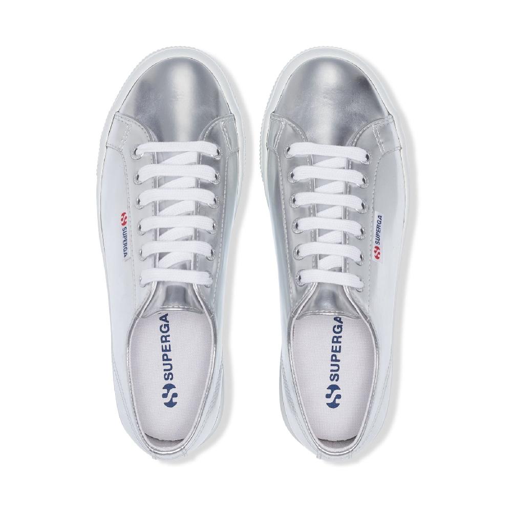 Superga 2790 MIRROR SYNTHETIC MATERIALSILVER Italy