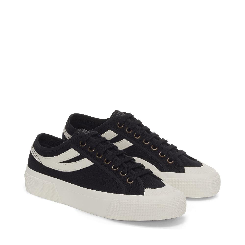 Superga 2750 PANATTA 3.0BLACK-WHITE AVORIO Pezzi Unici