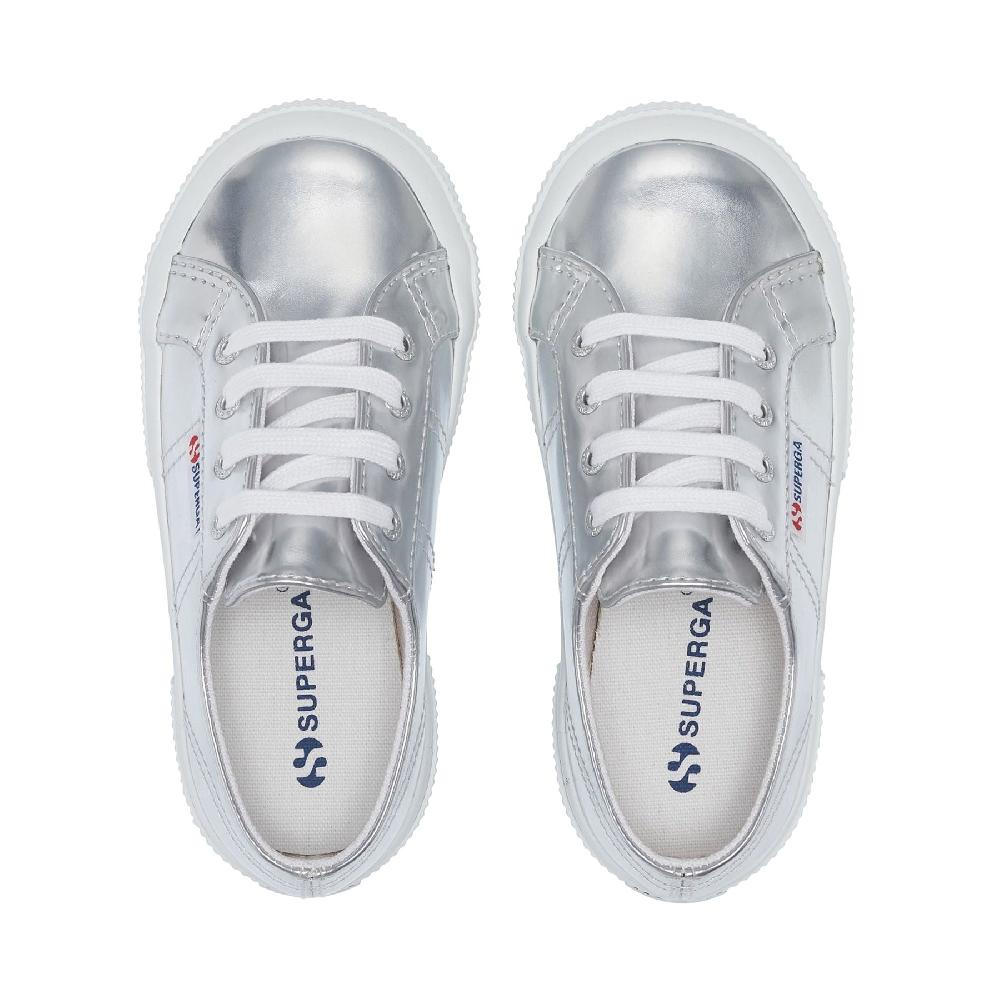 Superga 2750 KIDS MIRROR SYNTHETIC MATERIALSILVER Saldi