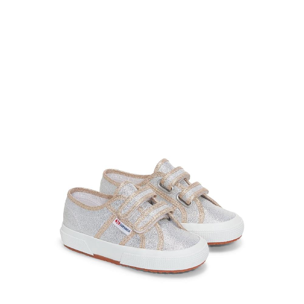Superga 2750-LAMESTRAPJGREY SILVER-GOLD Moda