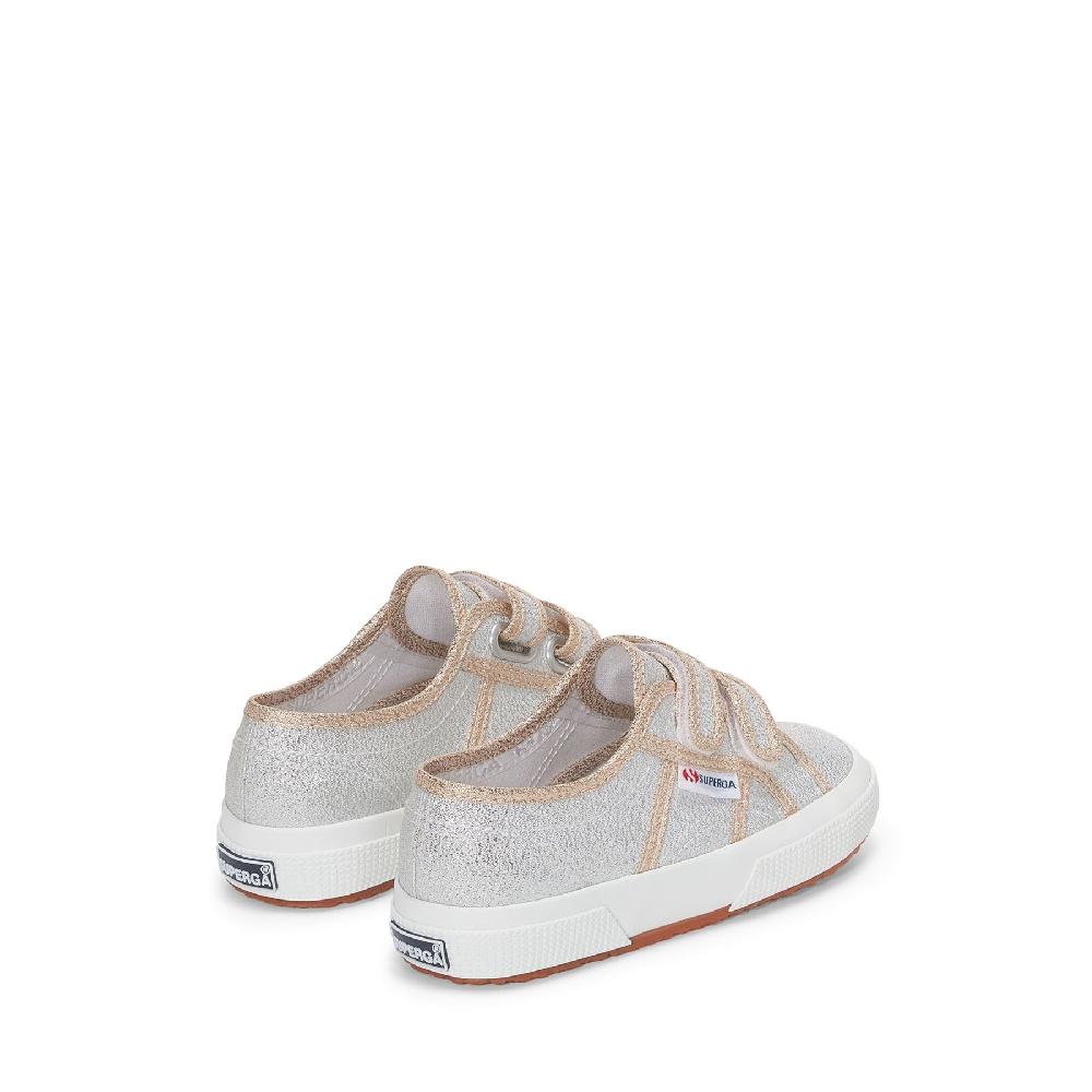 Superga 2750-LAMESTRAPJGREY SILVER-GOLD Moda