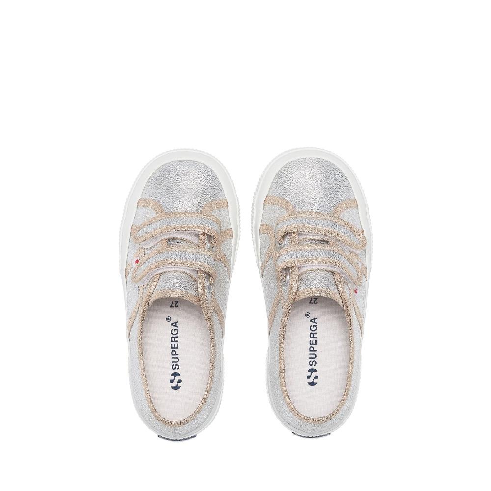 Superga 2750-LAMESTRAPJGREY SILVER-GOLD Moda