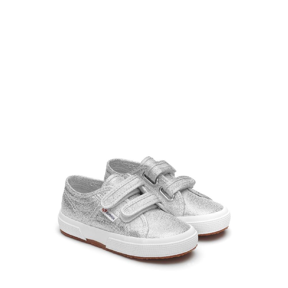 Superga 2750-LAMESTRAPJGREY SILVER 2025