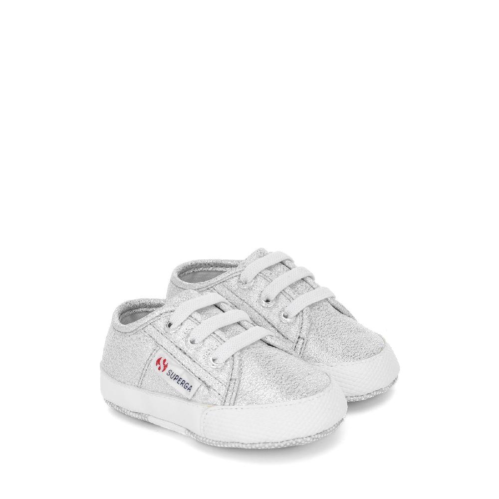 Superga 4006 BABY LAMEGREY SILVER In Linea