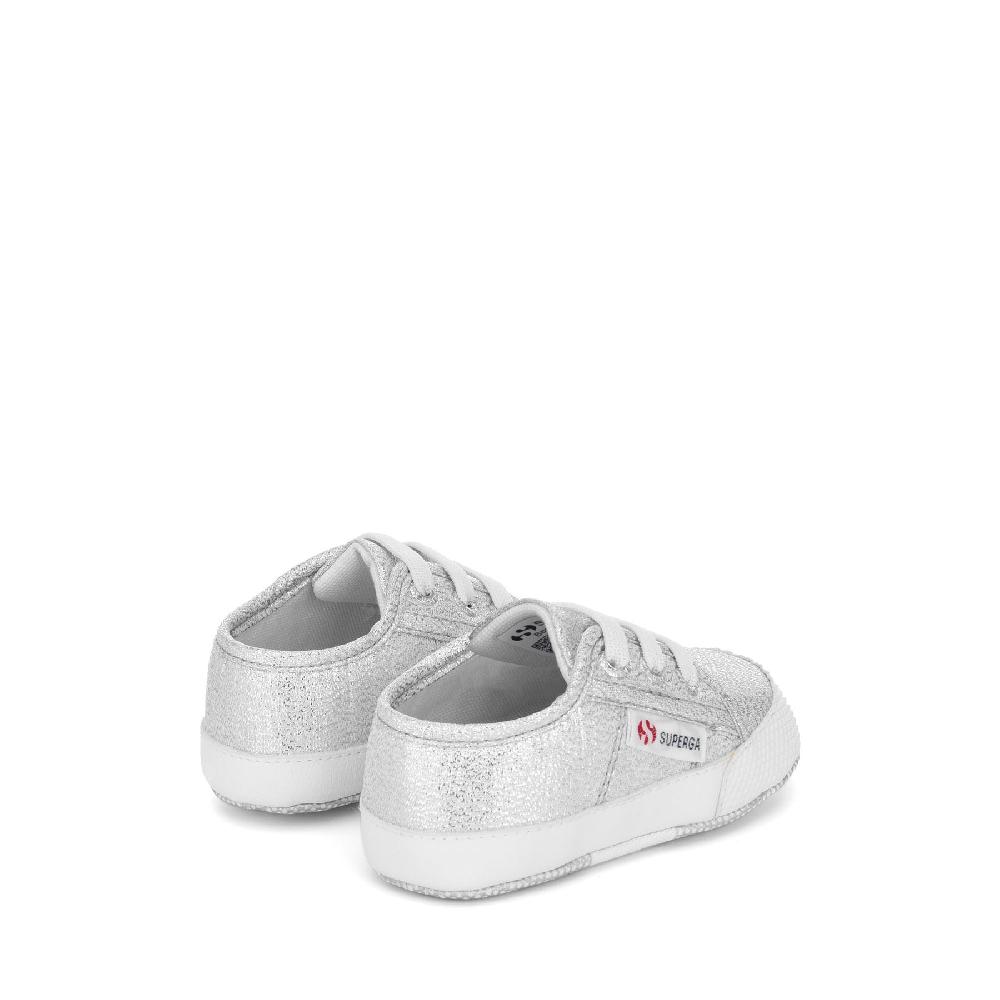 Superga 4006 BABY LAMEGREY SILVER In Linea