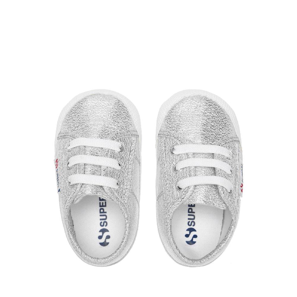 Superga 4006 BABY LAMEGREY SILVER In Linea