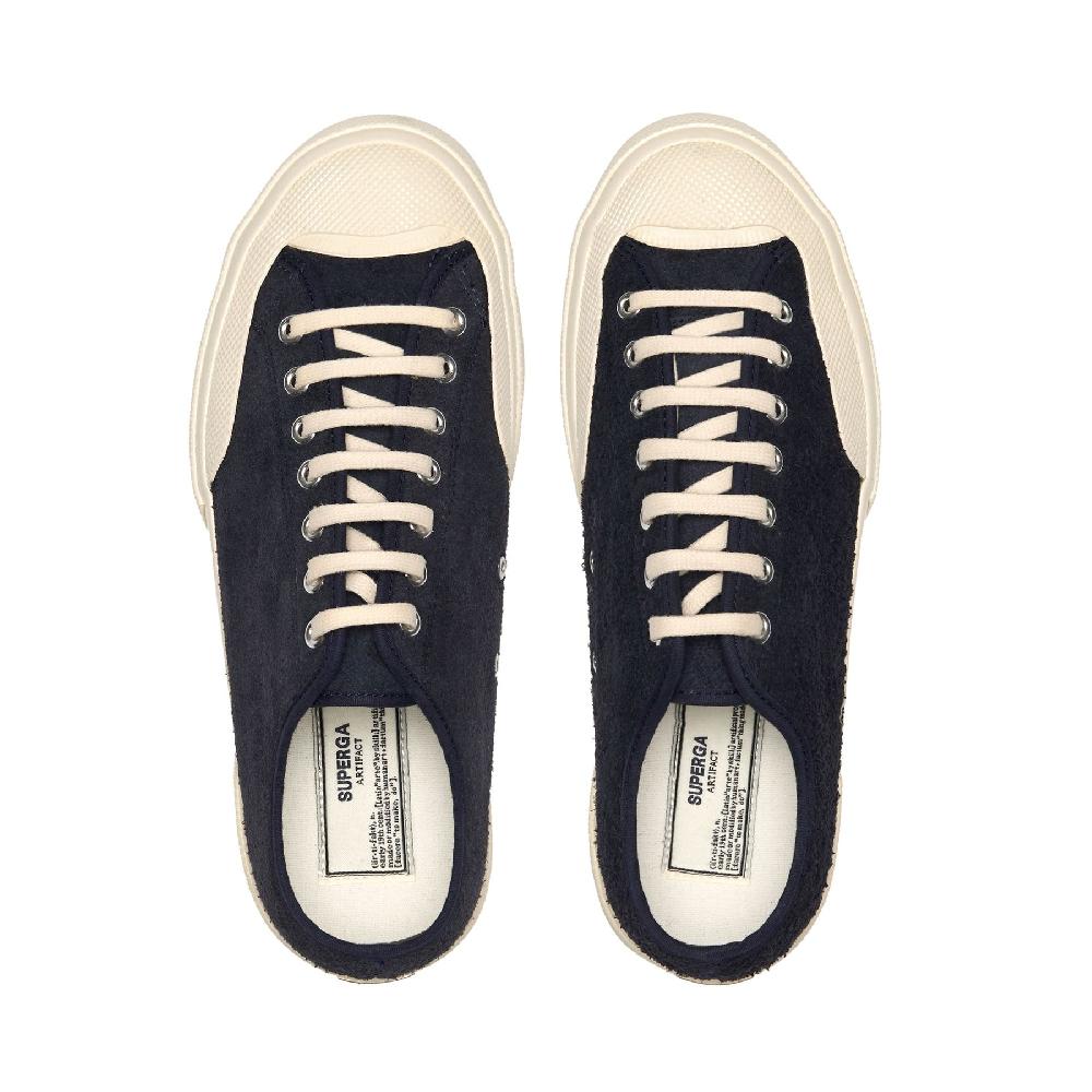 Superga 2432 WORKS HAIRY SUEDENAVY-OFF WHITE Italia
