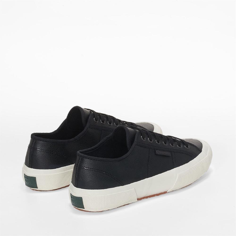 Superga 2750 OG LEATHERBLACK-F AVORIO-BLACK Nuovo
