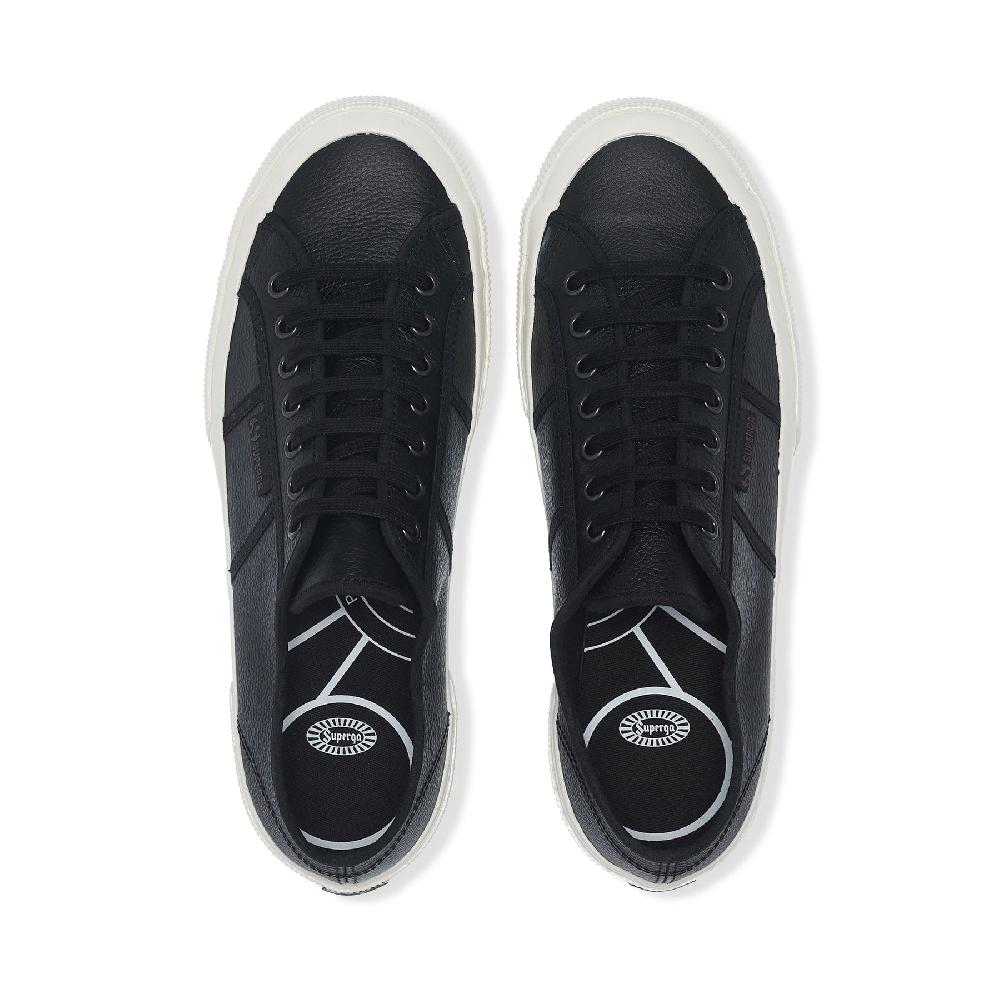 Superga 2750 OG LEATHERBLACK-F AVORIO-BLACK Nuovo