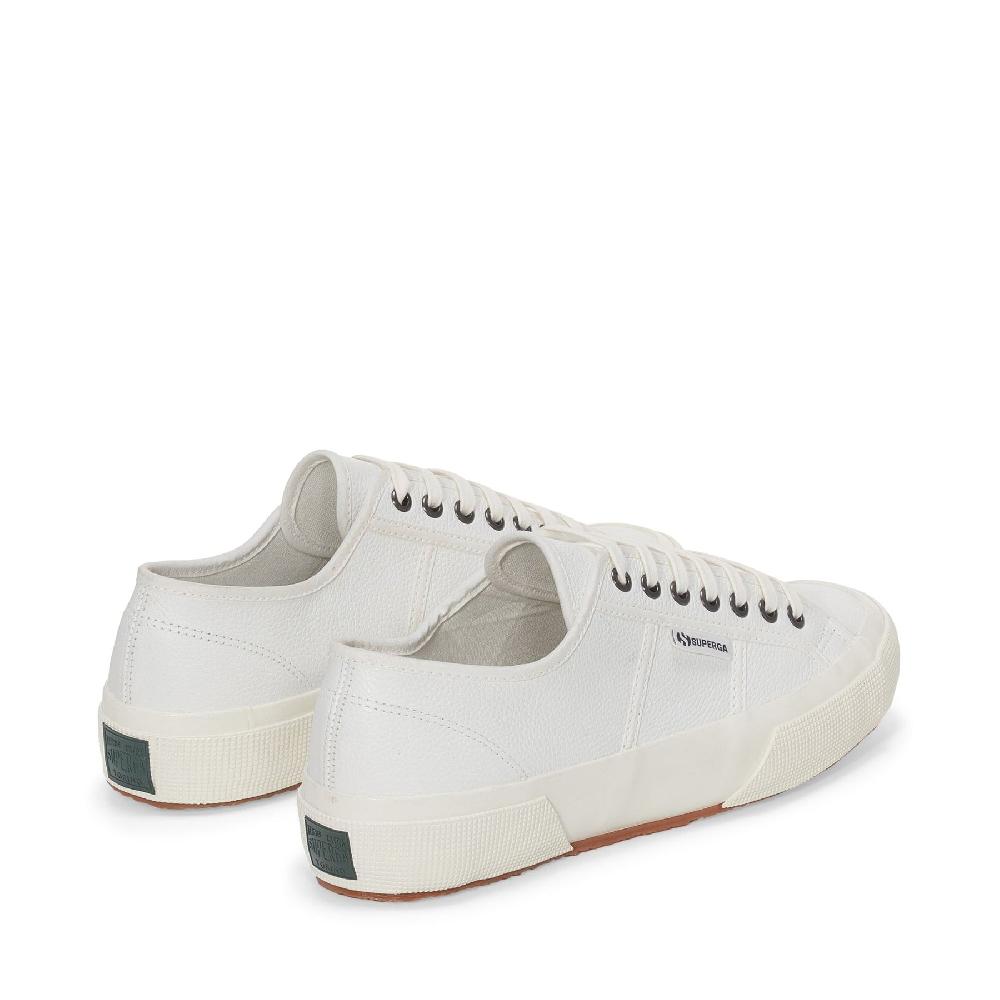 Superga 2750 OG LEATHERWHITE-WHITE AVORIO Qualità