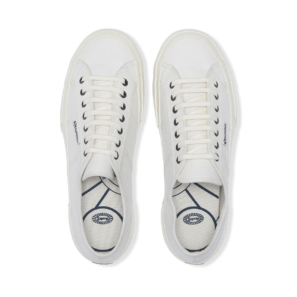 Superga 2750 OG LEATHERWHITE-WHITE AVORIO Qualità