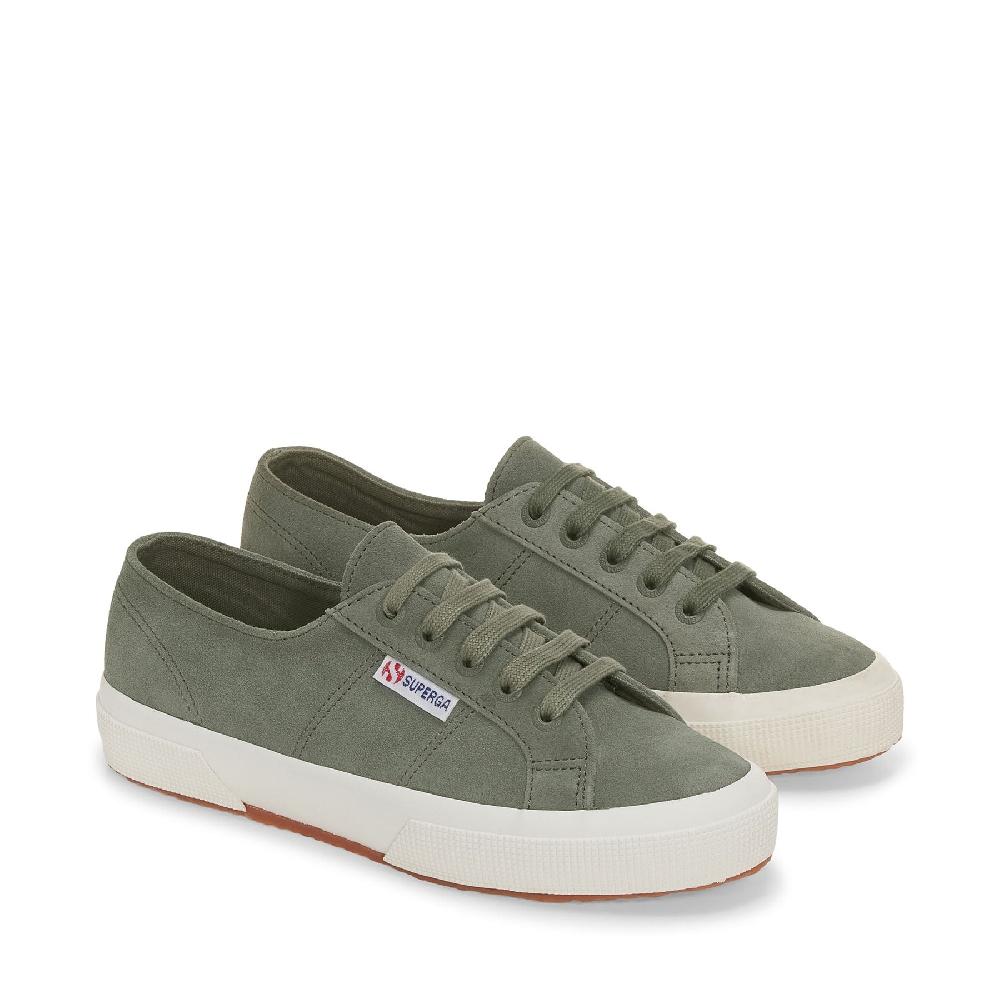 Superga 2750 SUEDEGREY GREENISH-FAVORIO Qualità Garantita