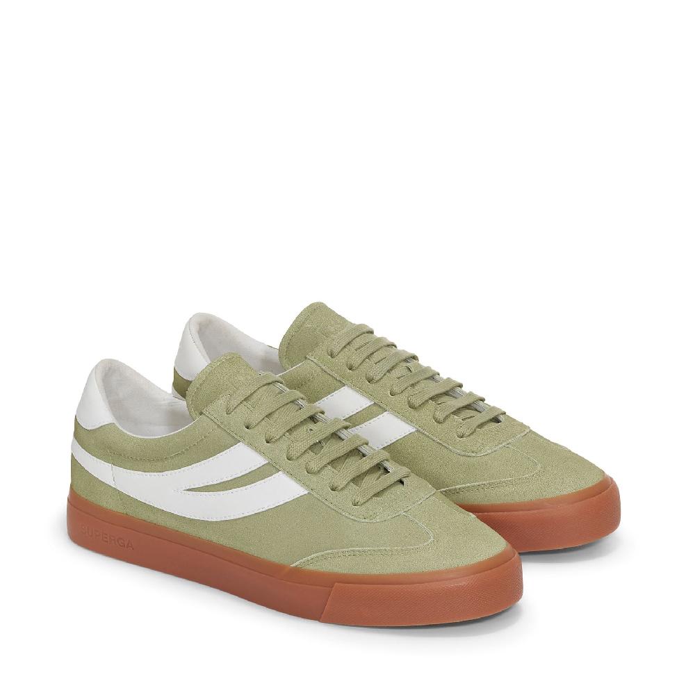 Superga 4834 CLUB S SWALLOW SUEDEGREEN SAGE-GUM Fino Al -60%
