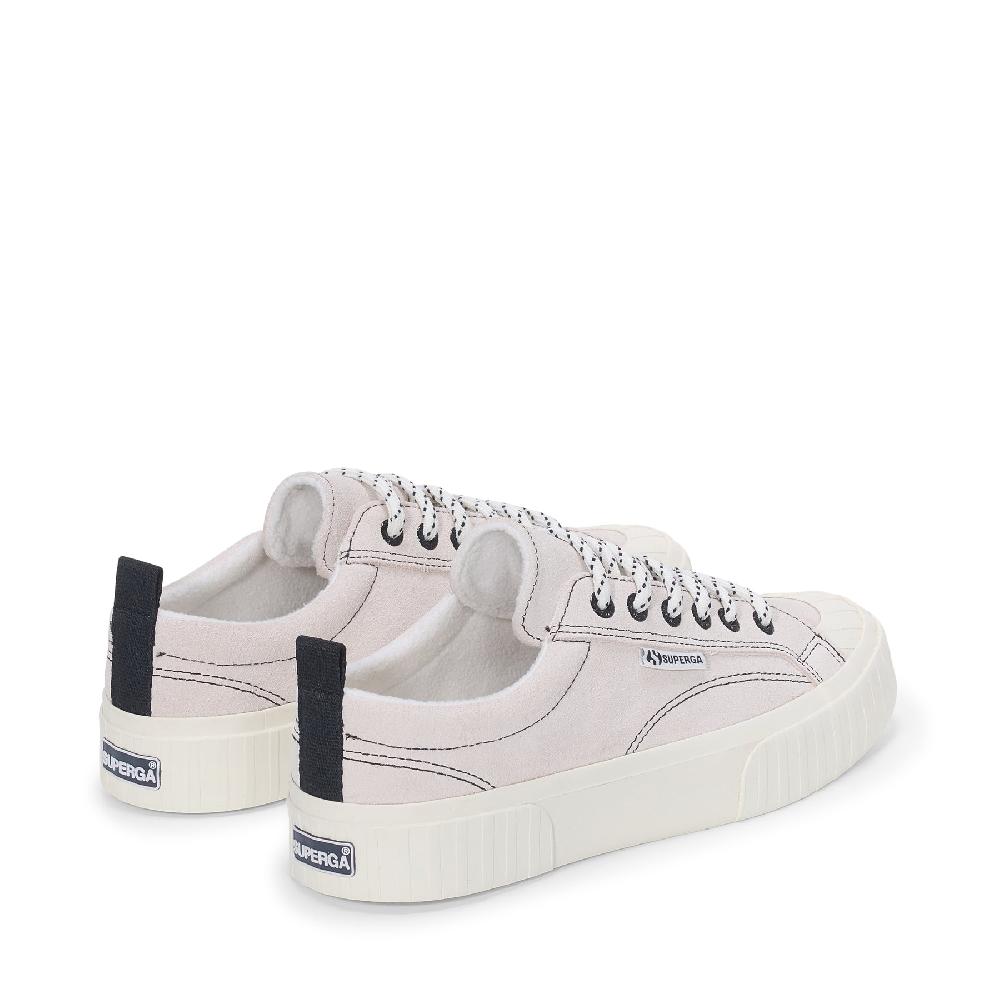 Superga 2630 STRIPE SUEDE CONTRAST STITCHINGWHITE AVORIO-BLACK-FAVORIO Affare Del Giorno