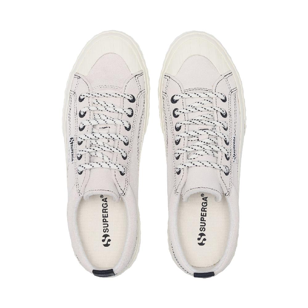 Superga 2630 STRIPE SUEDE CONTRAST STITCHINGWHITE AVORIO-BLACK-FAVORIO Affare Del Giorno
