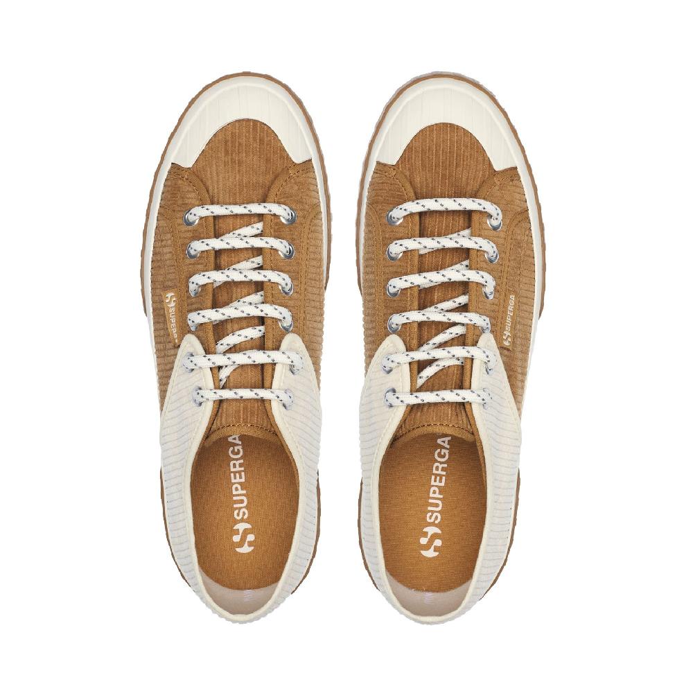 Superga 2630 PANELS CORDUROYDUON-WHITE AVORO Prezzo Ridotto