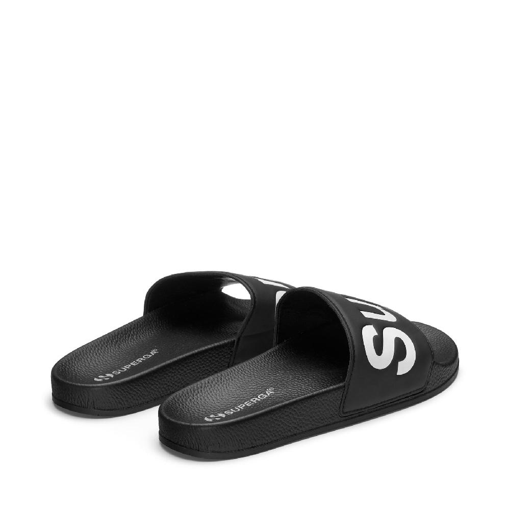 Superga 1908 SLIDES POLYSOFTBLACK-WHITE Outlet