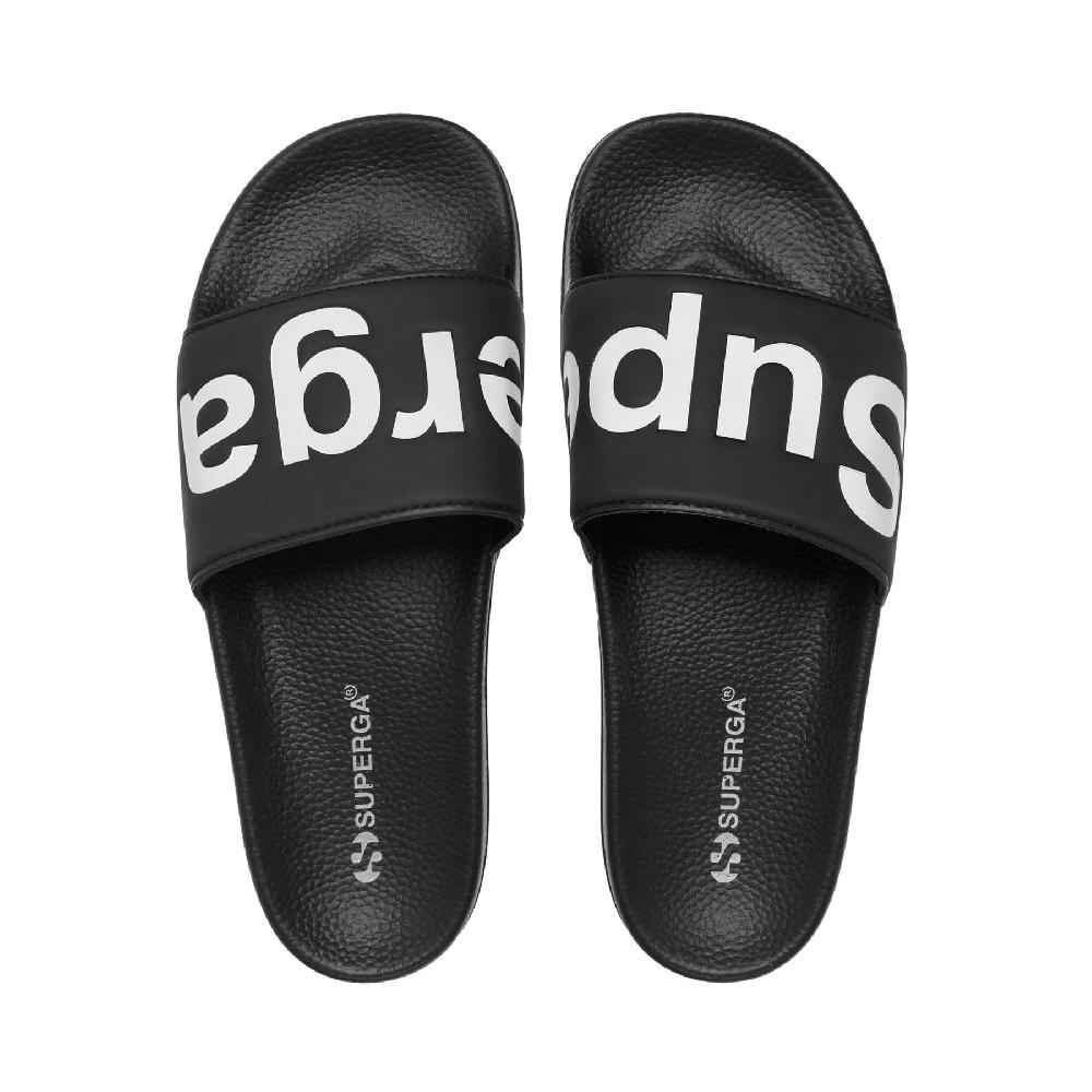 Superga 1908 SLIDES POLYSOFTBLACK-WHITE Outlet