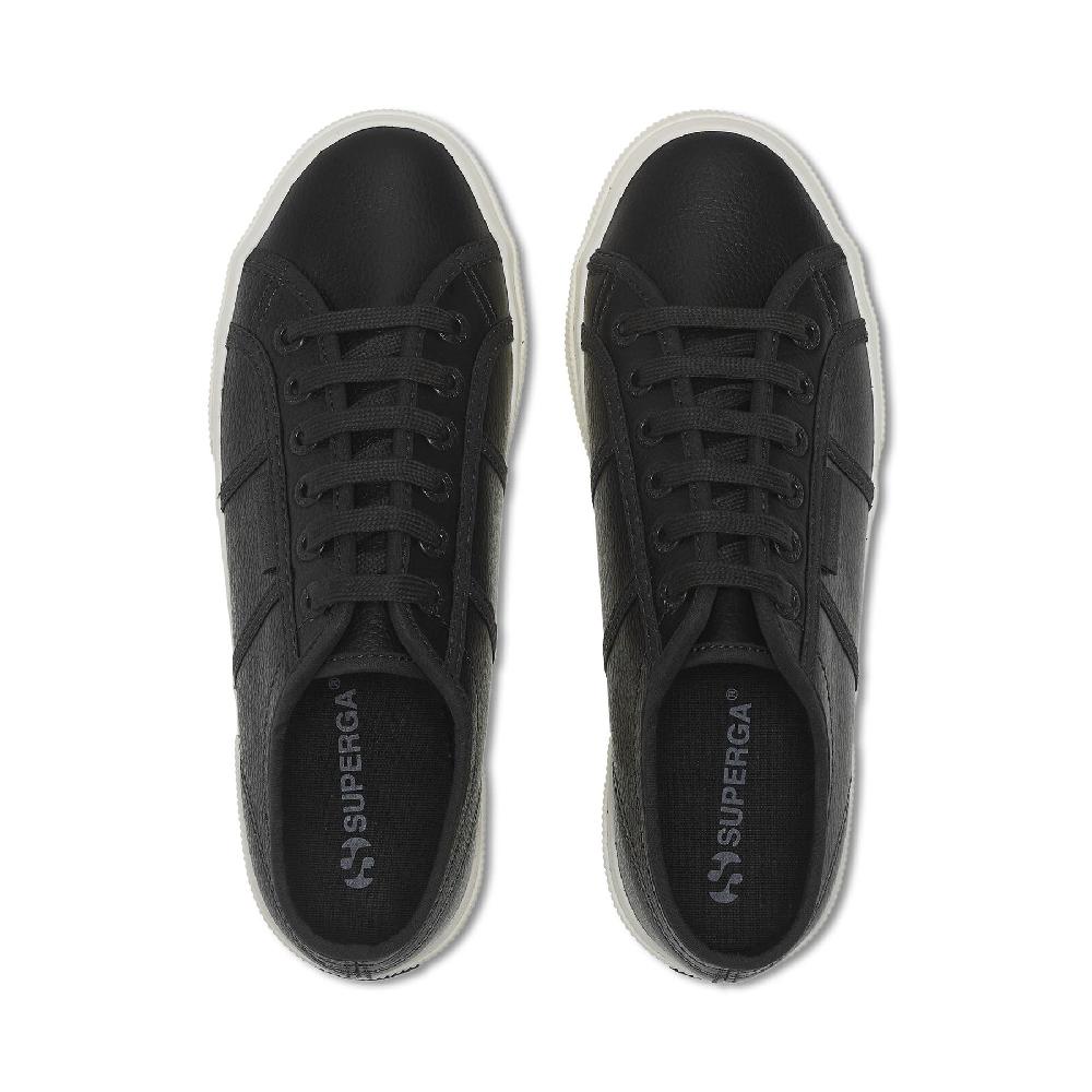 Superga 2740 PLATFORM TUMBLED LEATHERBLACK BRISTOL-FAVORIO Spedizione Gratuita