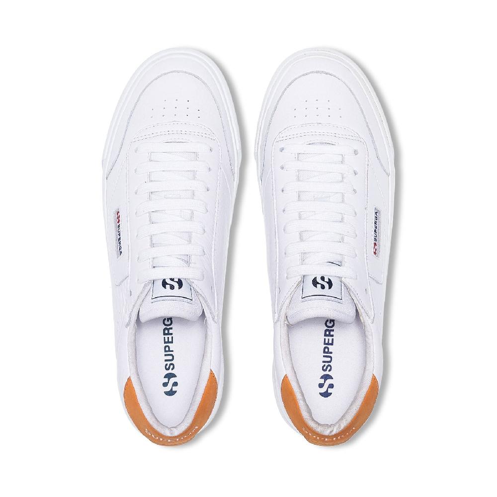 Superga 3843 COURTWHITE-ORANGE Negozi Online