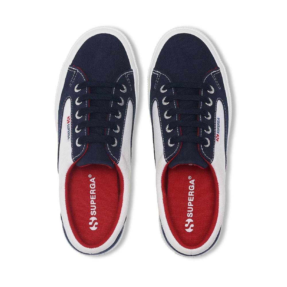 Superga 2750 BLOCKSWHITE-NAVY-RED Affare Del Giorno