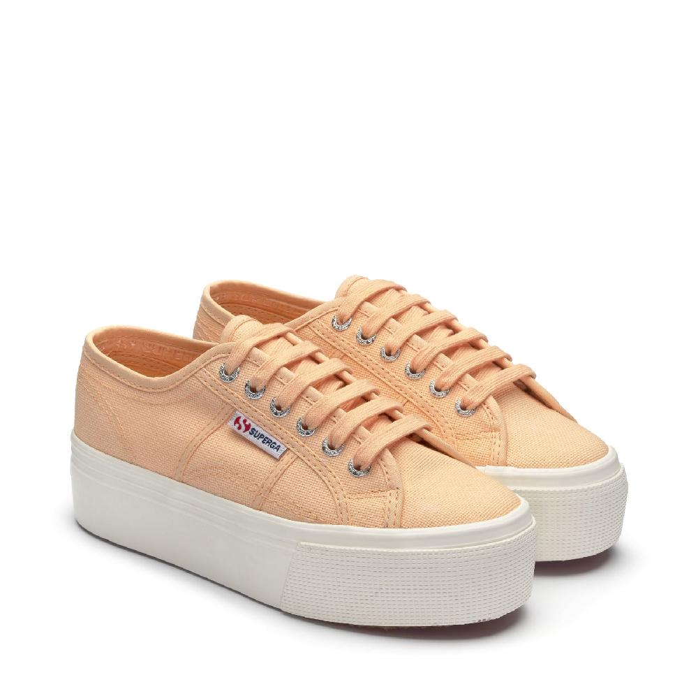 Superga 2790 PLATFORMORANGE APRICOT-F AVORIO Sottocosto