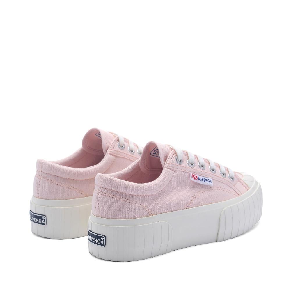Superga 2631 STRIPE PLATFORMPINK ISH-FAVORIO In Vendita