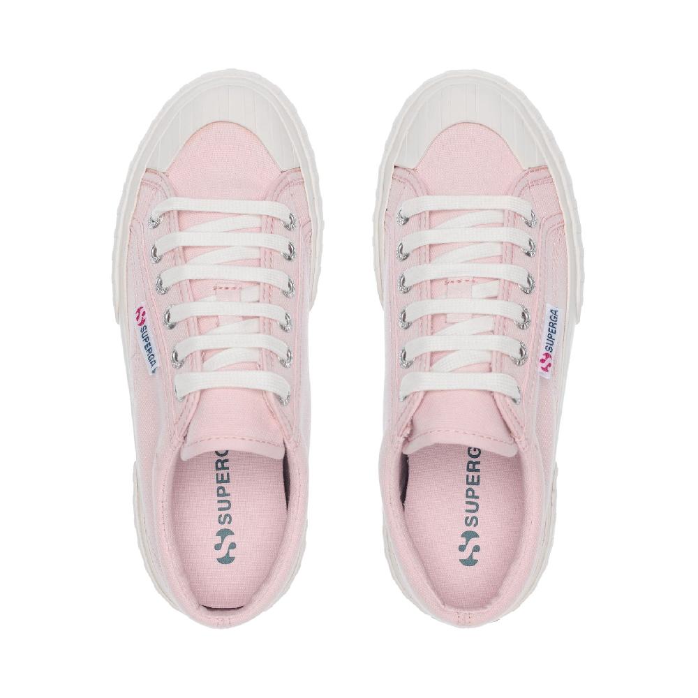 Superga 2631 STRIPE PLATFORMPINK ISH-FAVORIO In Vendita