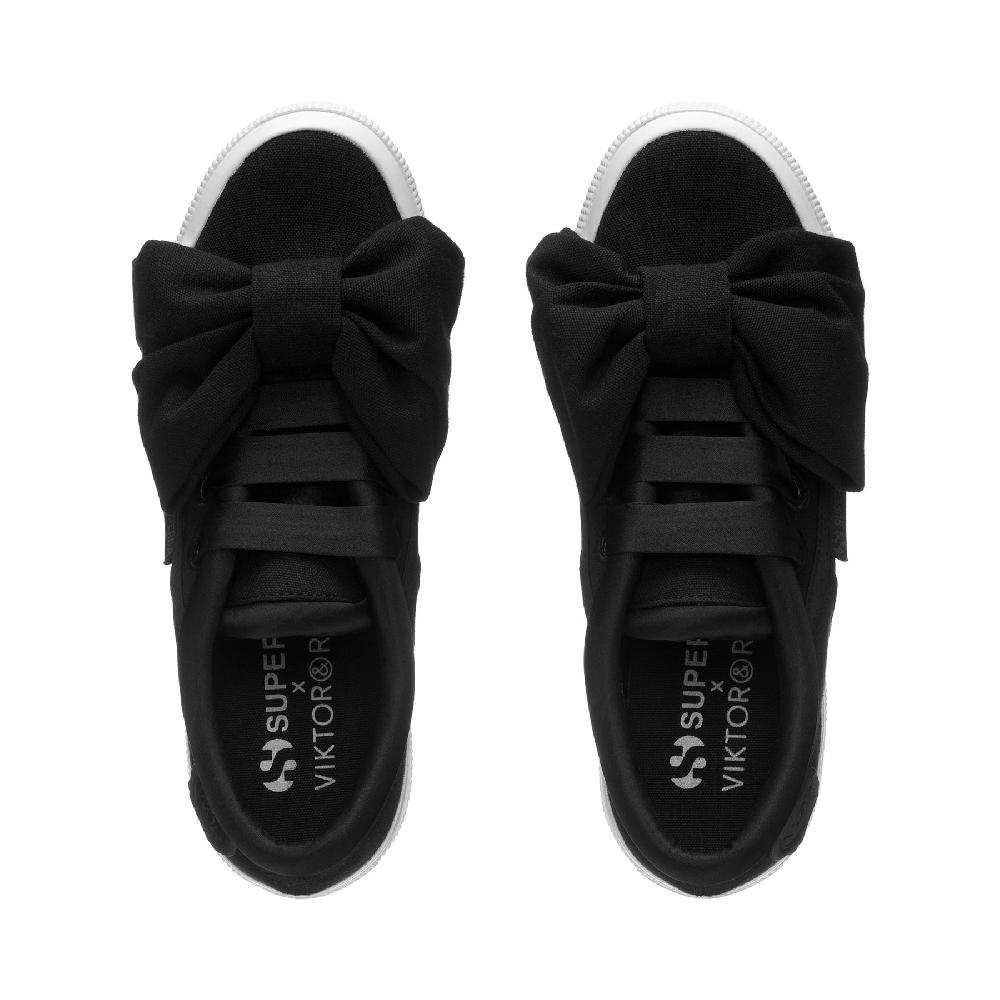 Superga 2750 COTTON BOWBLACK Saldi Di Fabbrica