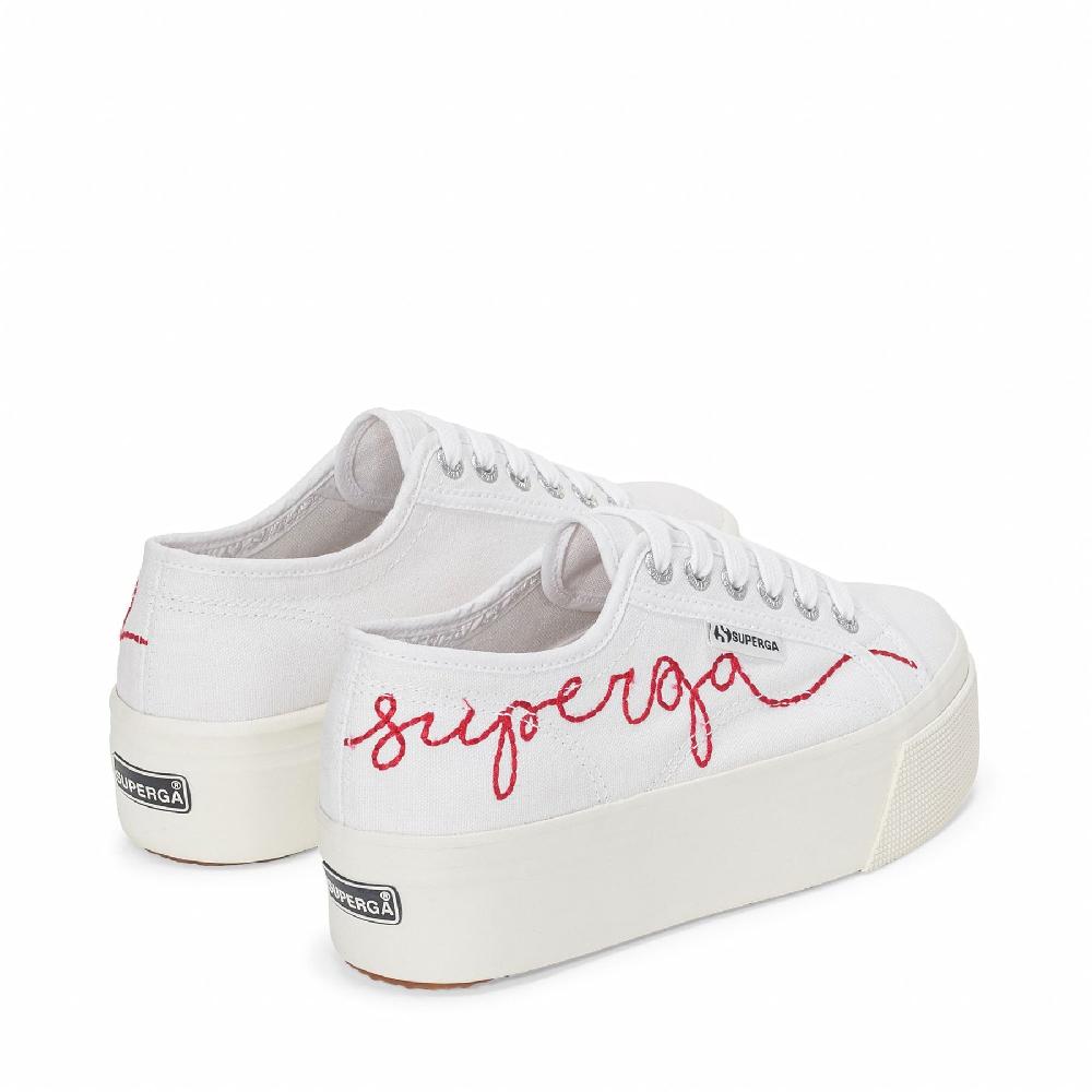 Superga 2790 RED EMBROIDERYWHITE-RED FLAME FAVORIO Negozi Online