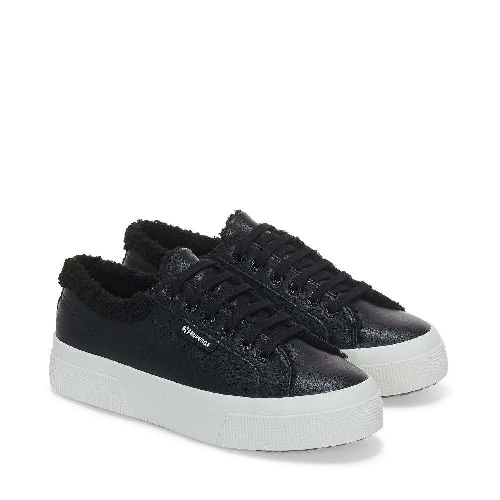 Superga 2740 PLATFORM VEGAN MATERIALBLACK Shopping Online