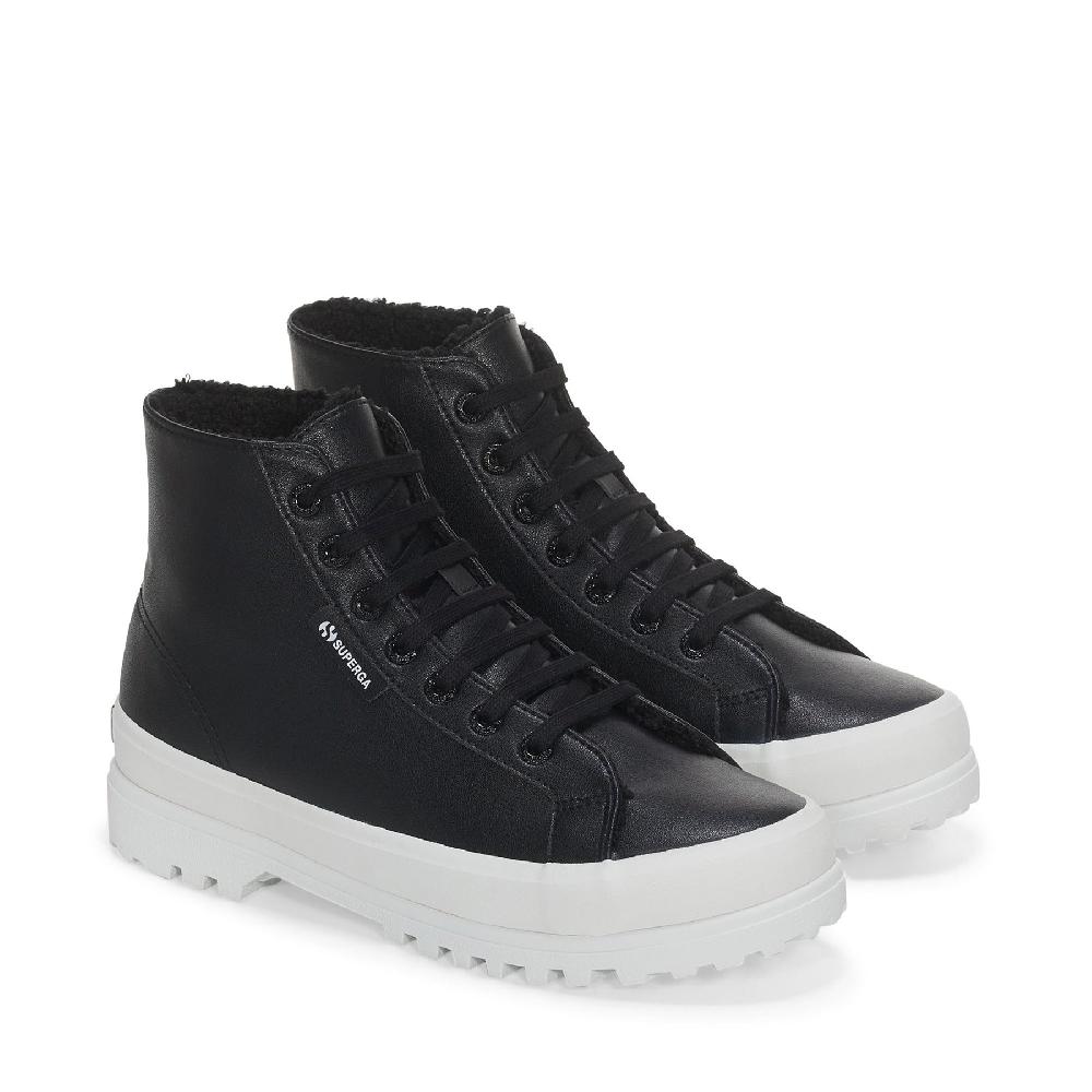 Superga 2341 ALPINA VEGAN MATERIALBLACK Prezzo Ridotto