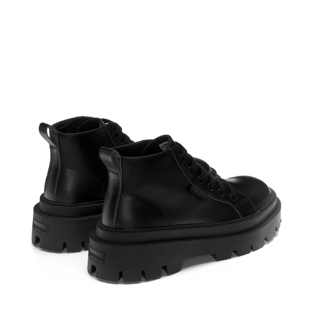 Superga 3052 ALPINA APEX MID VEGAN MATERIALTOTAL BLACK Moda