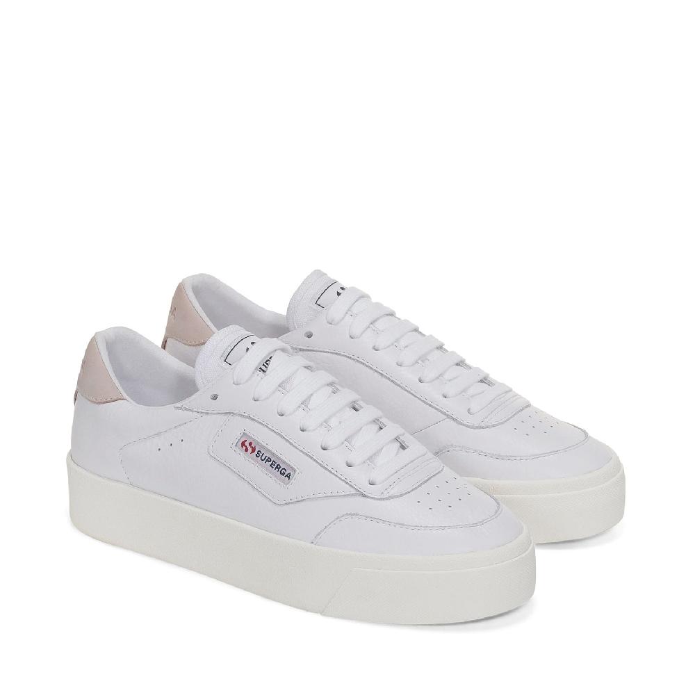 Superga 3854 COURT PLATFORMWHITE-VIOLET HUSHED-FAVORIO In Linea