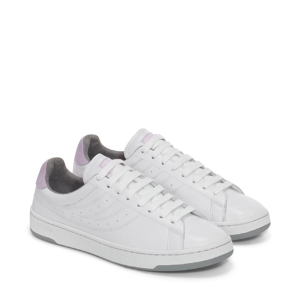 Superga 4833 LENDL MATCHWHITE-VIOLET LILLA-GREY MD Saldi Di Fabbrica