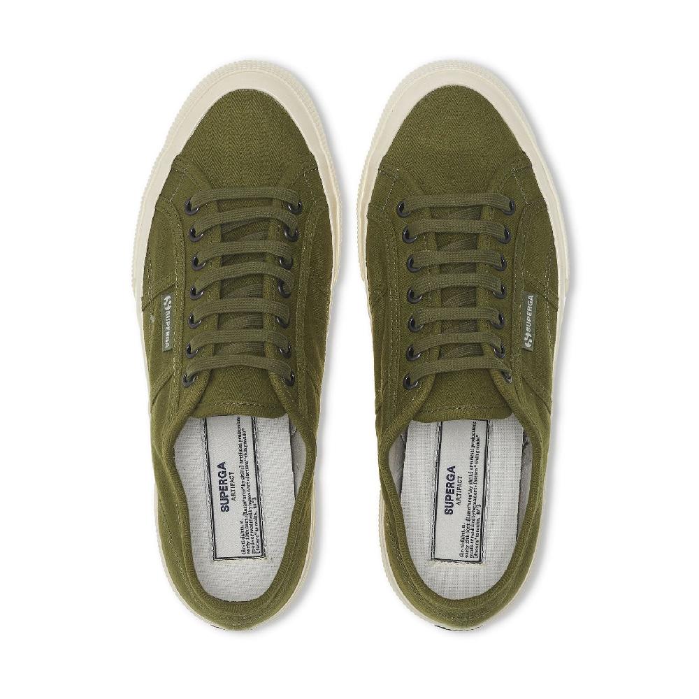 Superga 2750 OG HERRINGBONEGREEN-OFF WHITE I Più Venduti