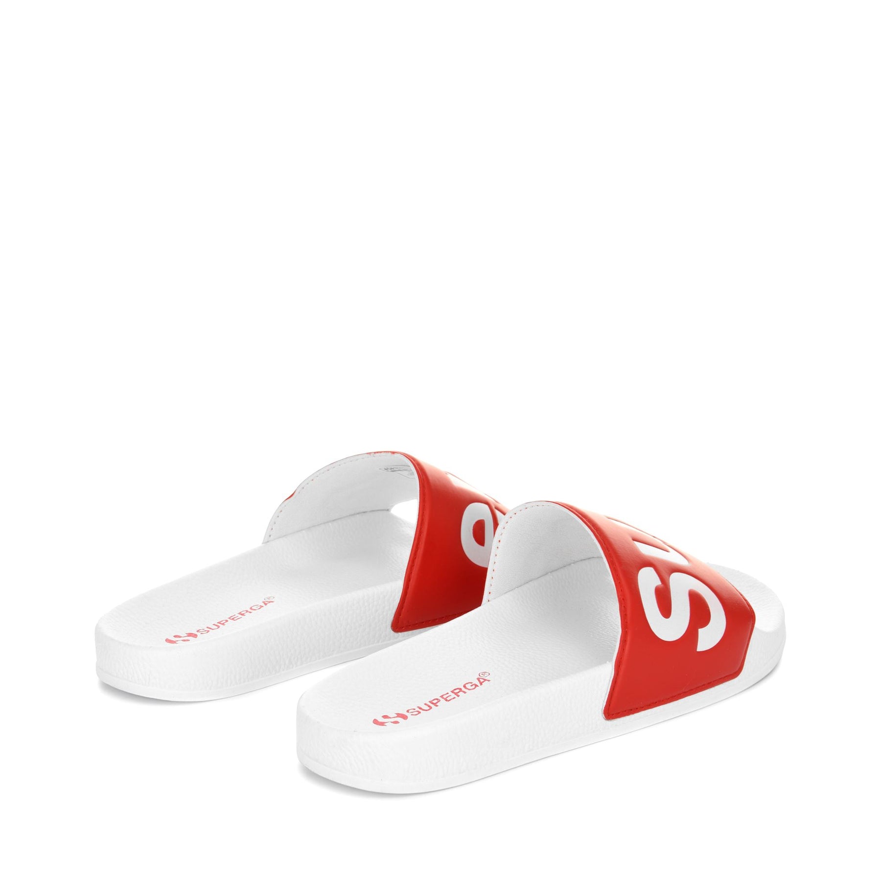 Superga 1908 SLIDES POLYSOFTWHITE-RED In Linea