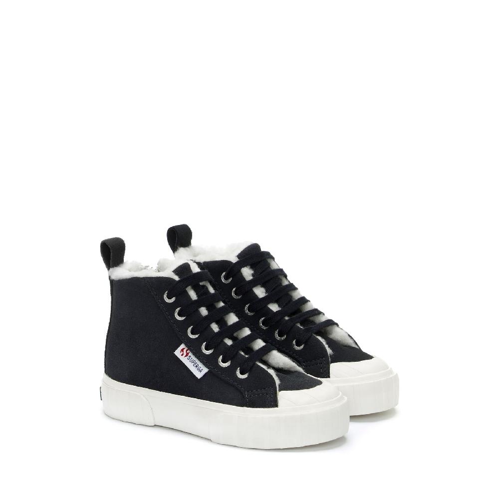Superga 2696 KIDS STRIPE SUEDEBLUE GREY DK-FAVORIO Affare Del Giorno