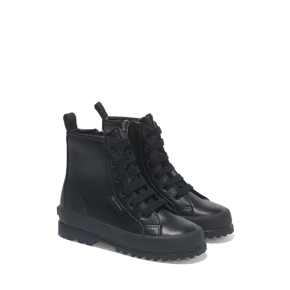 Superga 2643 KIDS ALPINA VEGAN MATERIALTOTAL BLACK Presa