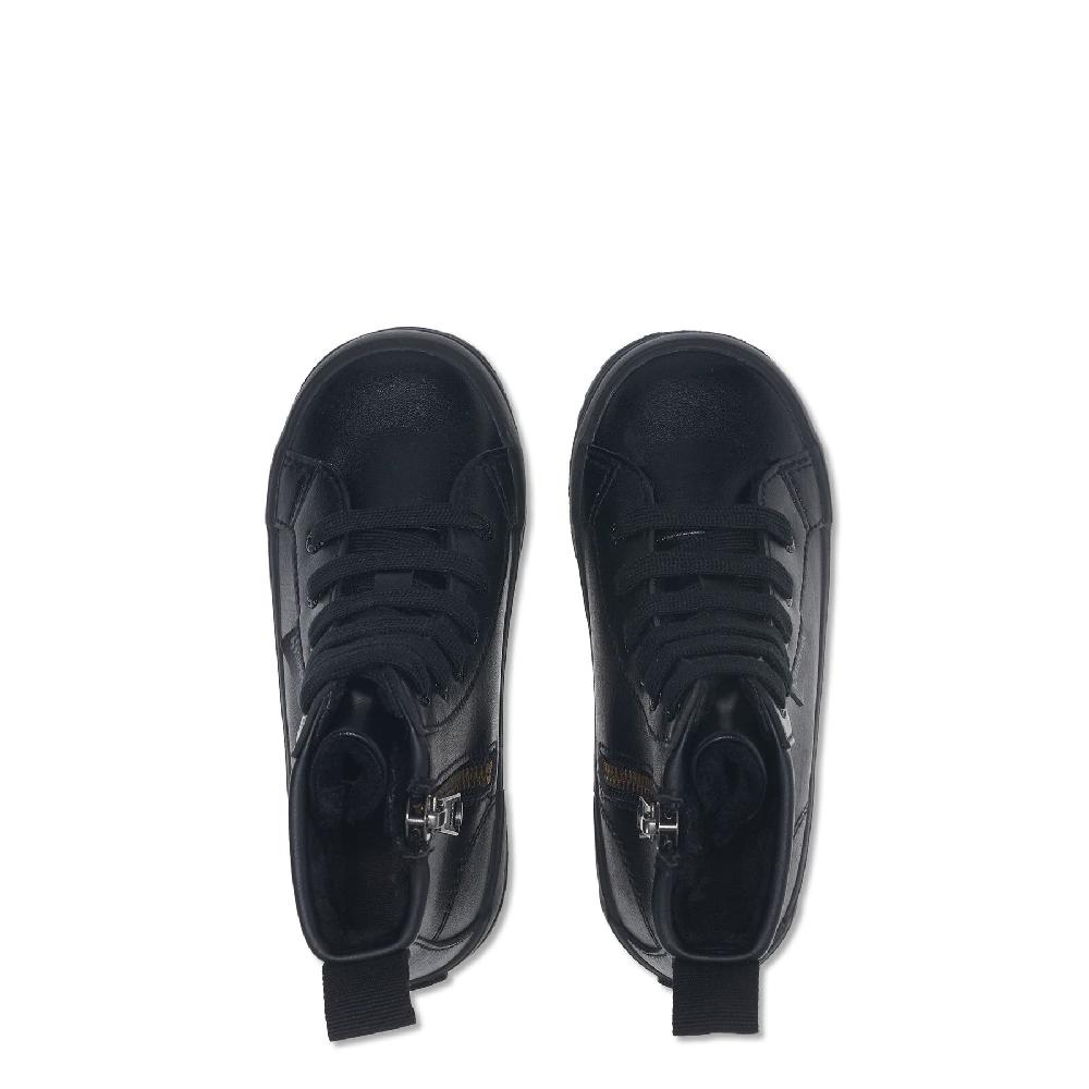 Superga 2643 KIDS ALPINA VEGAN MATERIALTOTAL BLACK Presa