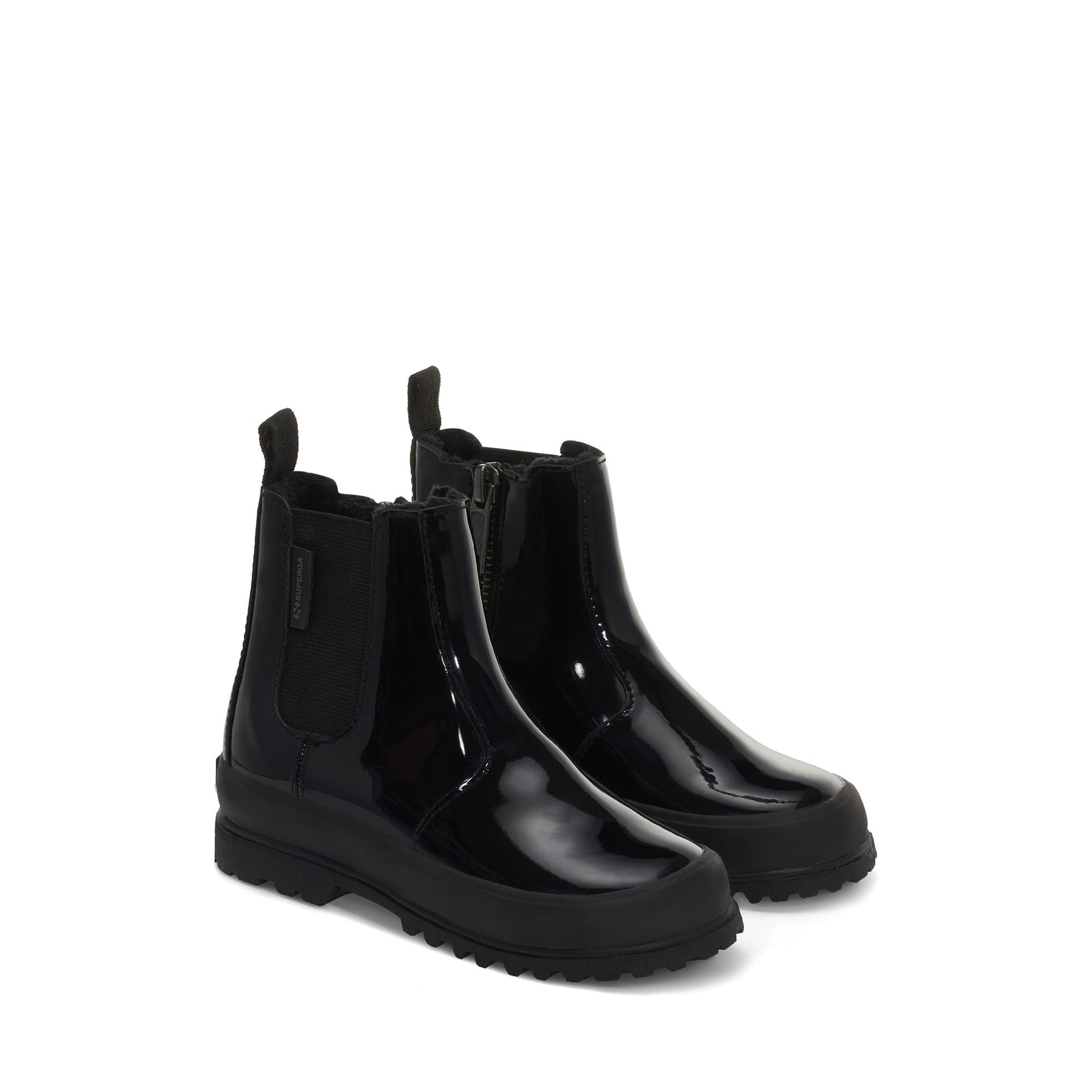 Superga 2666 KIDS ALPINA SHINY SYNTHETICTOTAL BLACK Sconto