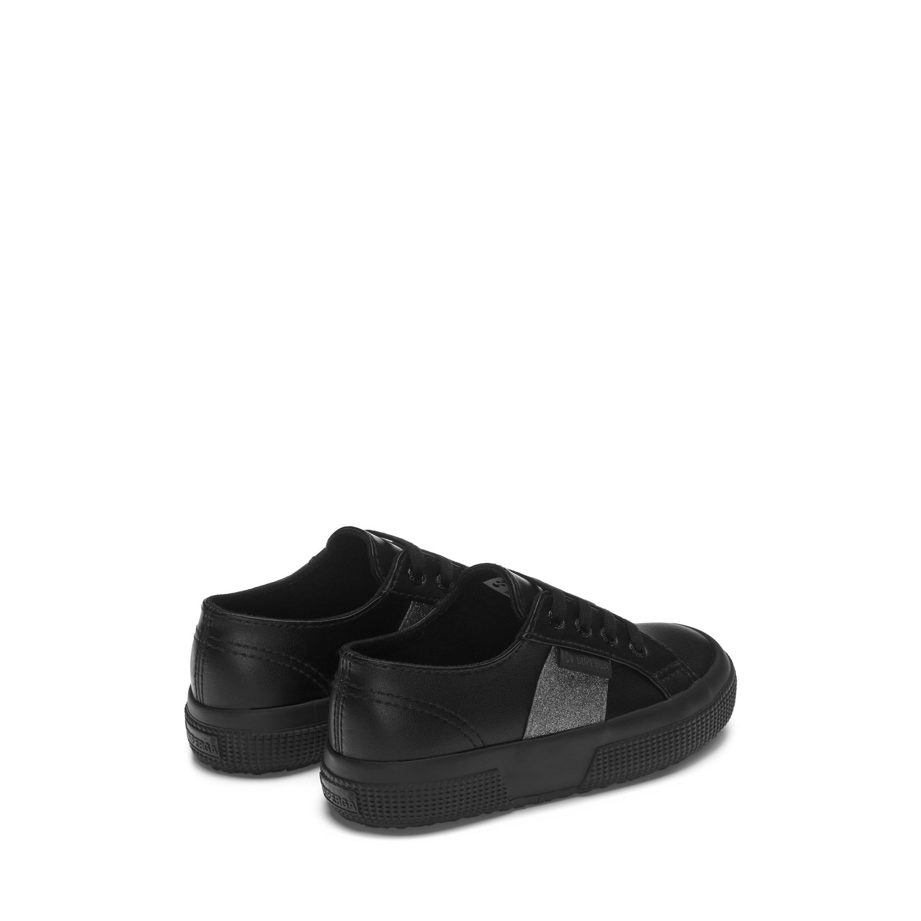 Superga 2750 KIDS SYNTHETIC MATERIAL GLITTERTOTAL BLACK Offerta