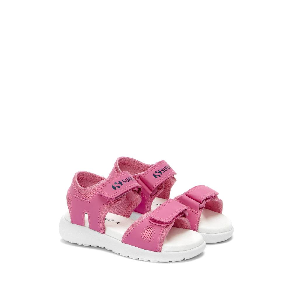 Superga 3999 KIDS SYNTHETIC MATERIALPINK FUCHSIA-WHITE Spedizione Gratuita