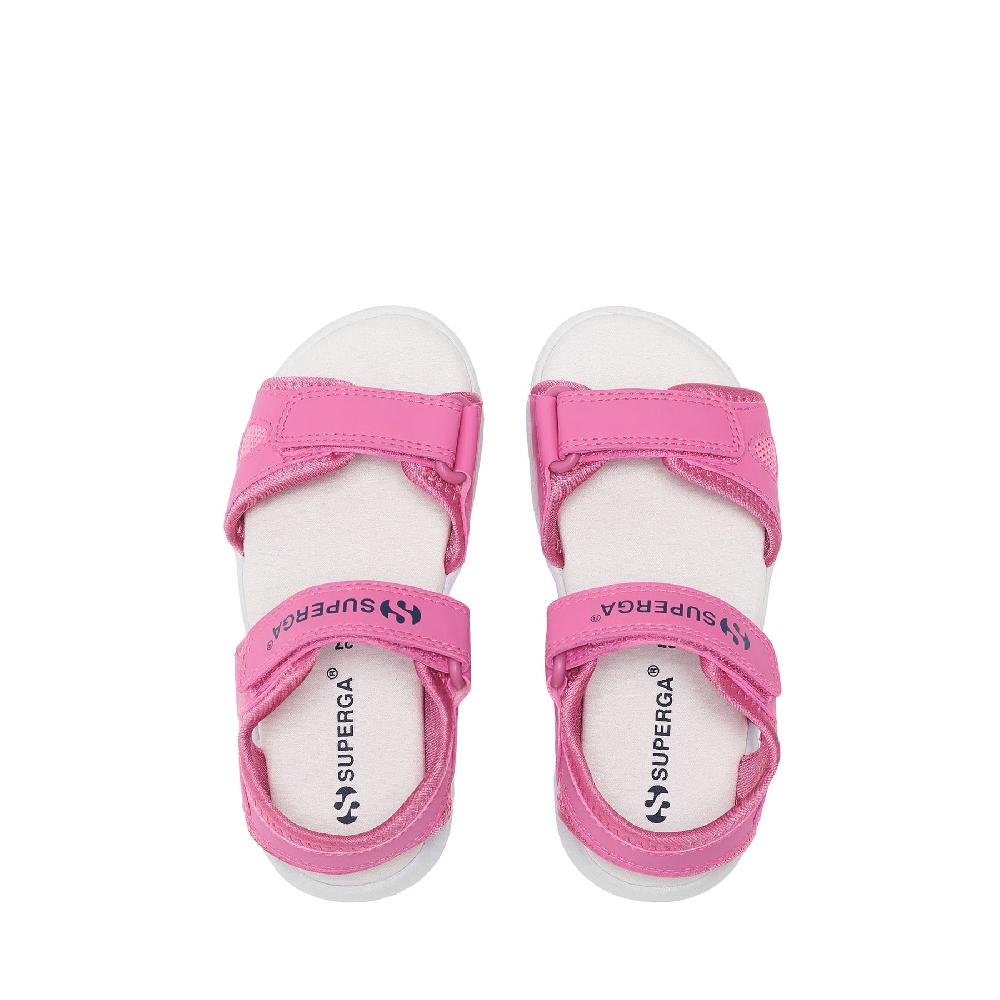 Superga 3999 KIDS SYNTHETIC MATERIALPINK FUCHSIA-WHITE Spedizione Gratuita