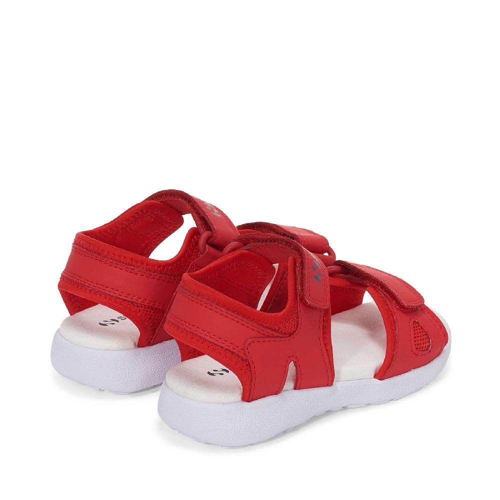 Superga 3999 KIDS SYNTHETIC MATERIALRED-WHITE In Saldo
