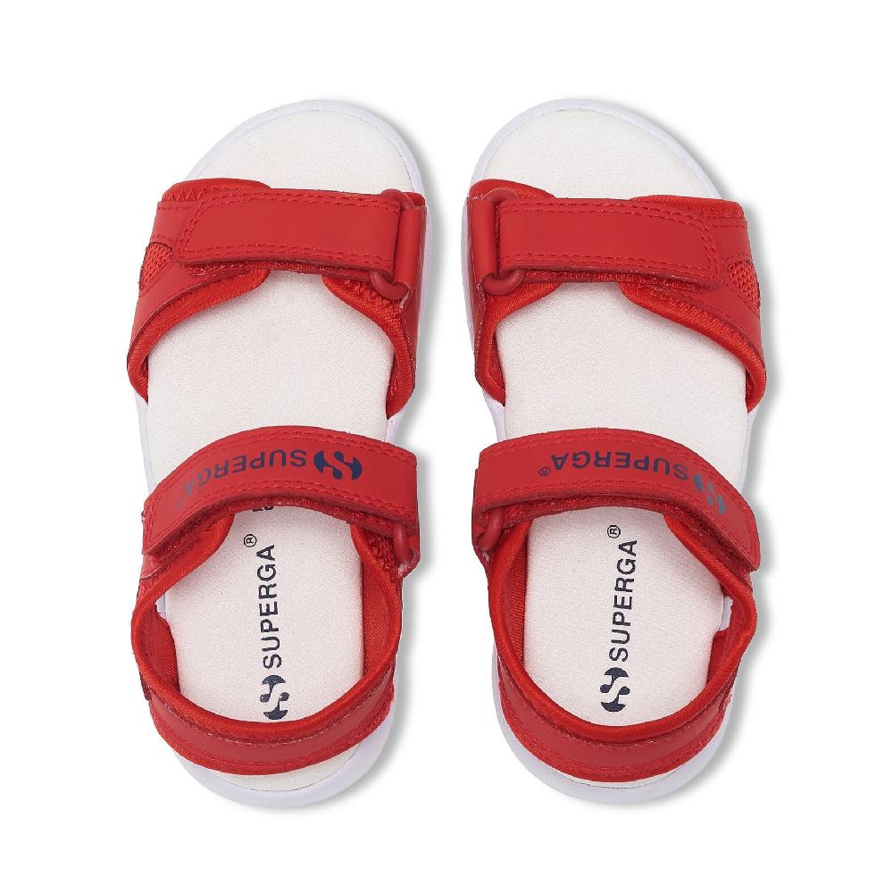 Superga 3999 KIDS SYNTHETIC MATERIALRED-WHITE In Saldo