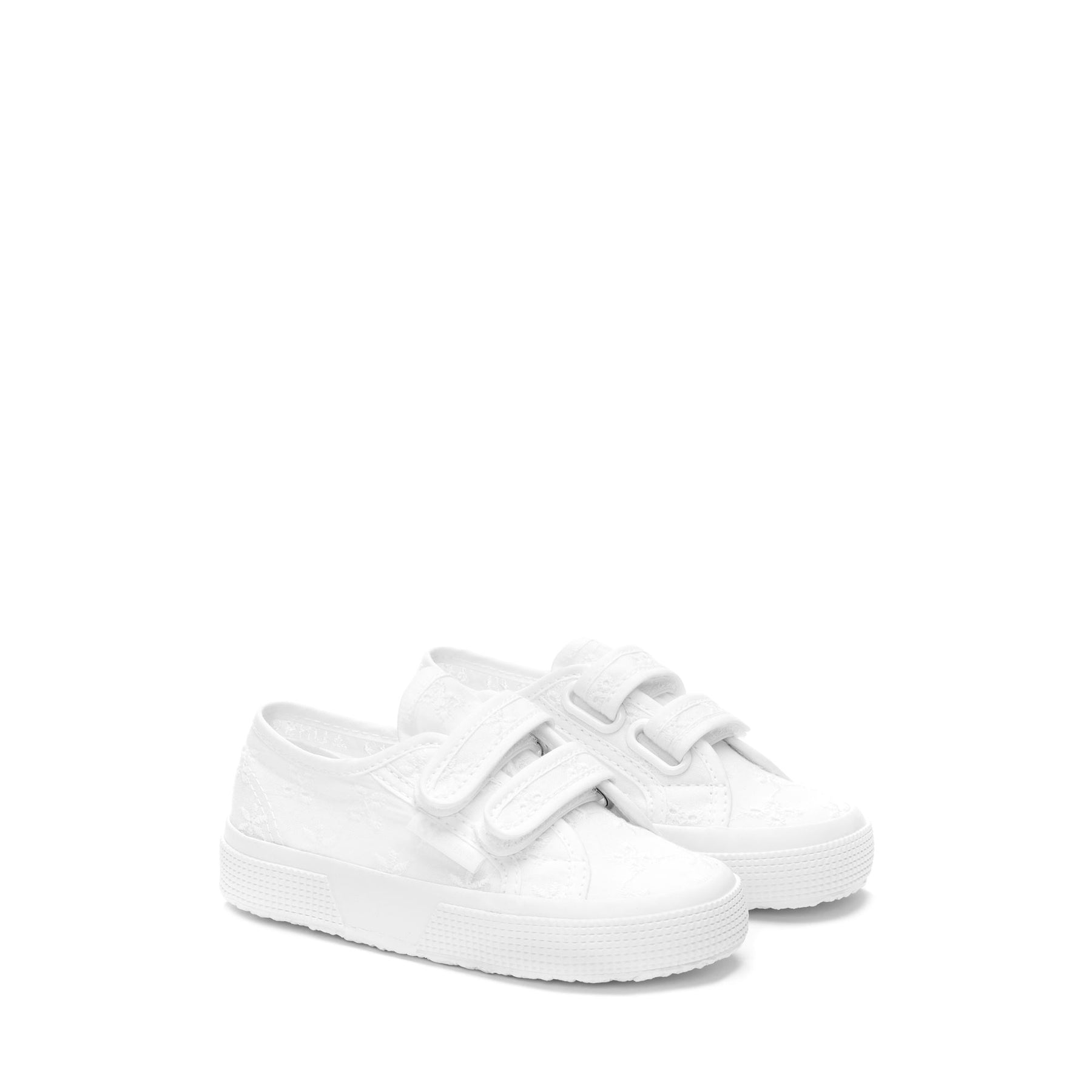 Superga 2750 KIDS STRAPS FLOWER SANGALLOTOTAL WHITE Soddisfazione Garantita