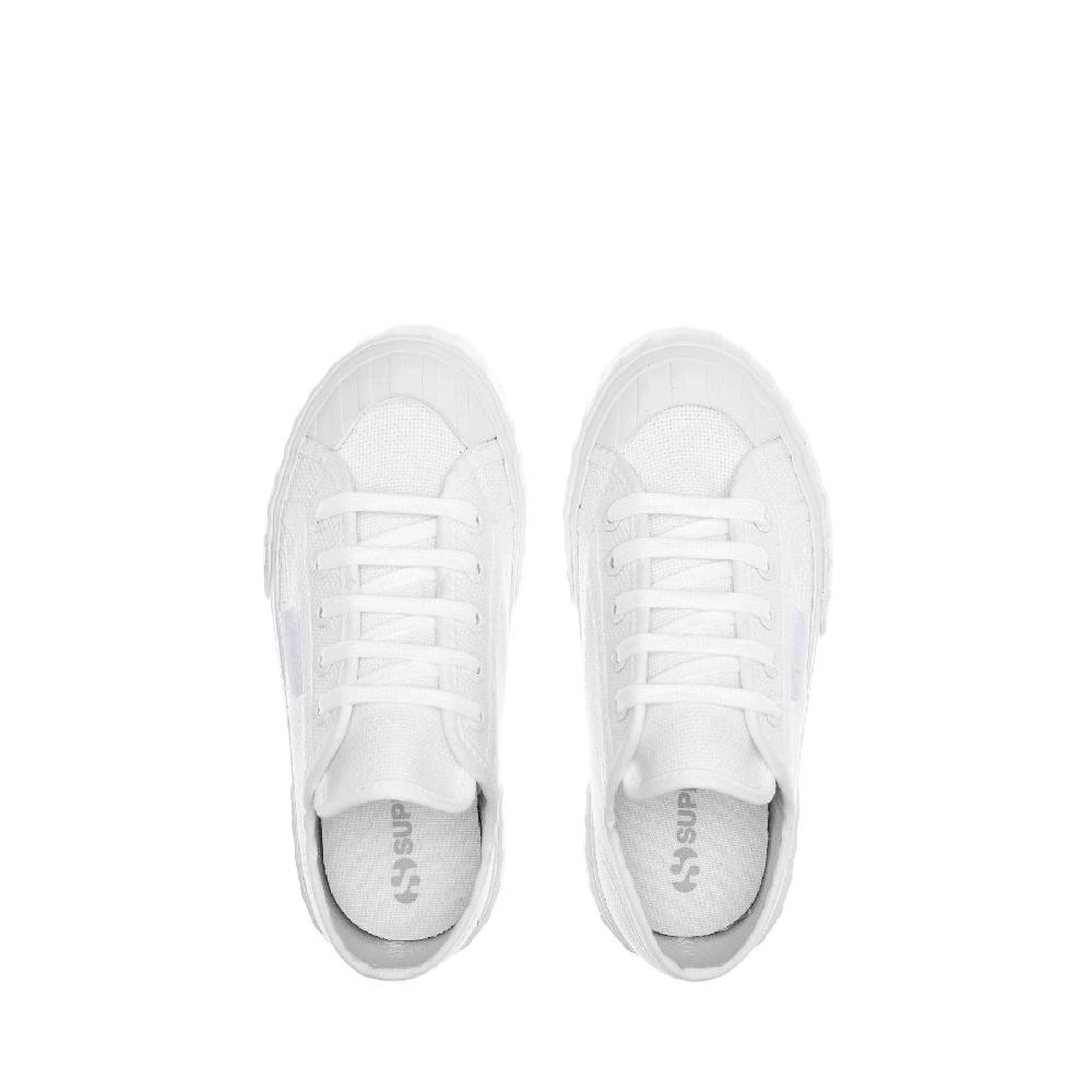 Superga 2630 KIDS STRIPETOTAL WHITE Novità