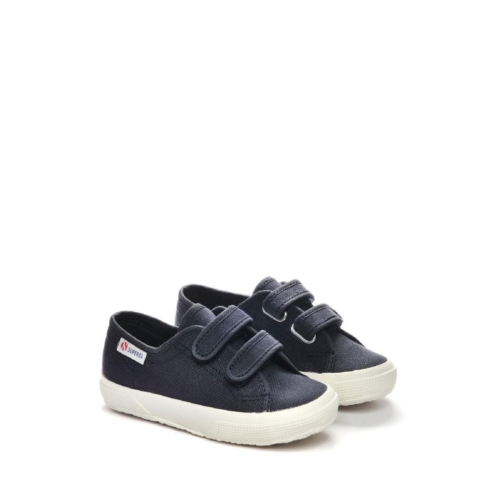 Superga 2725 STRAPS KIDSBLUE GREY DK-AVORIO NUDE Sconto