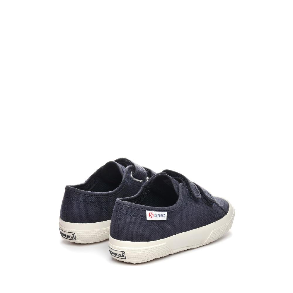 Superga 2725 STRAPS KIDSBLUE GREY DK-AVORIO NUDE Sconto